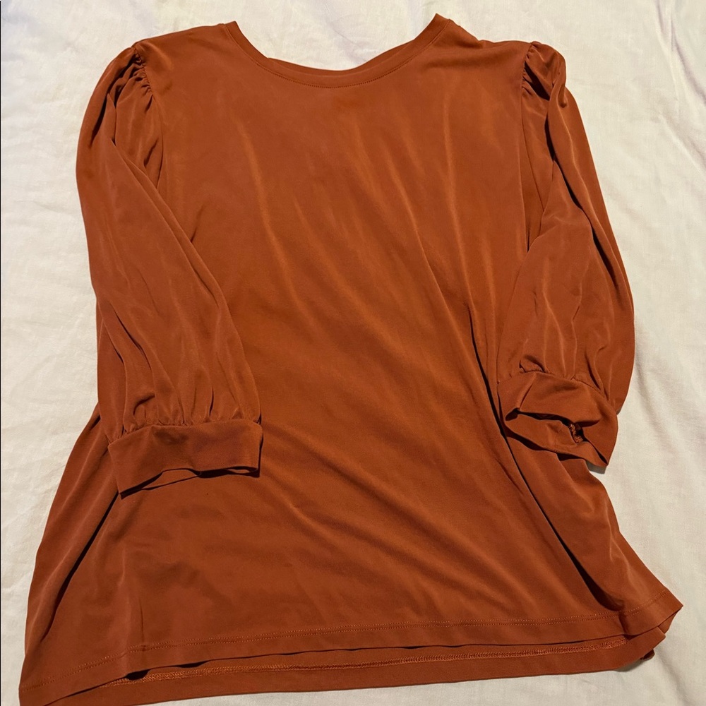 Burnt Orange Blouse